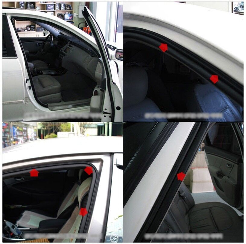 NEW UPGRADE Weather Strip Noiseless 18m For 2007 2008 2009 2010 Hyundai Elantra