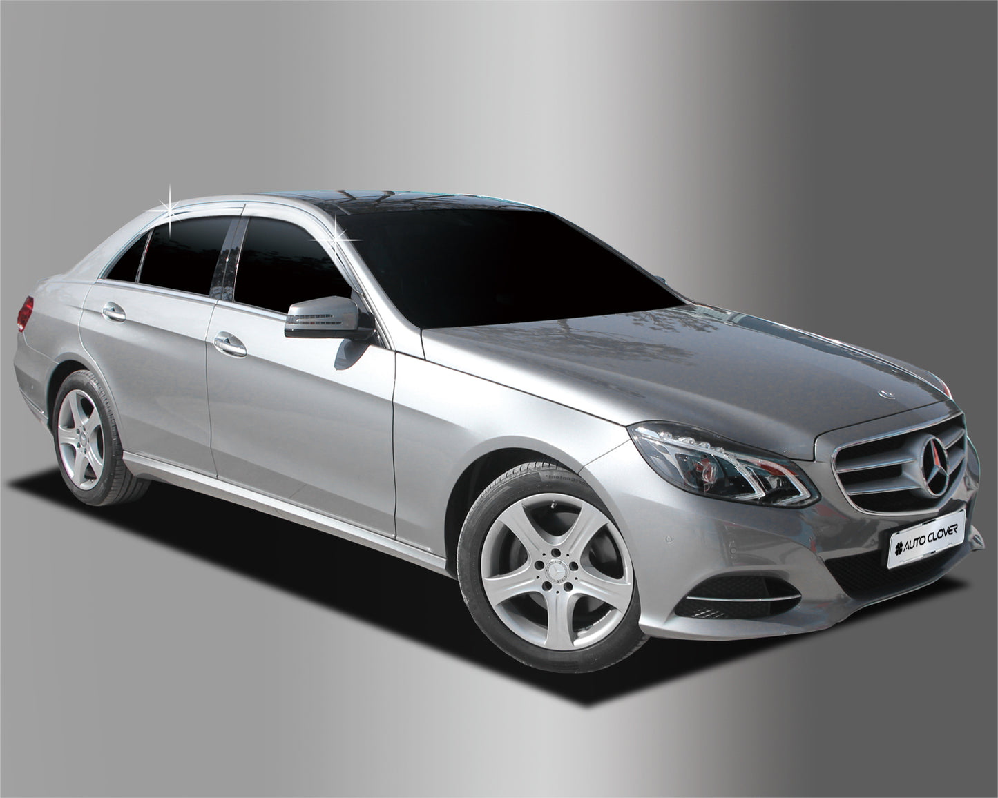 Fenster Chrom Sonne Wind Regen Blende 4p für 2014 2015 Mercedes Benz E Klasse...