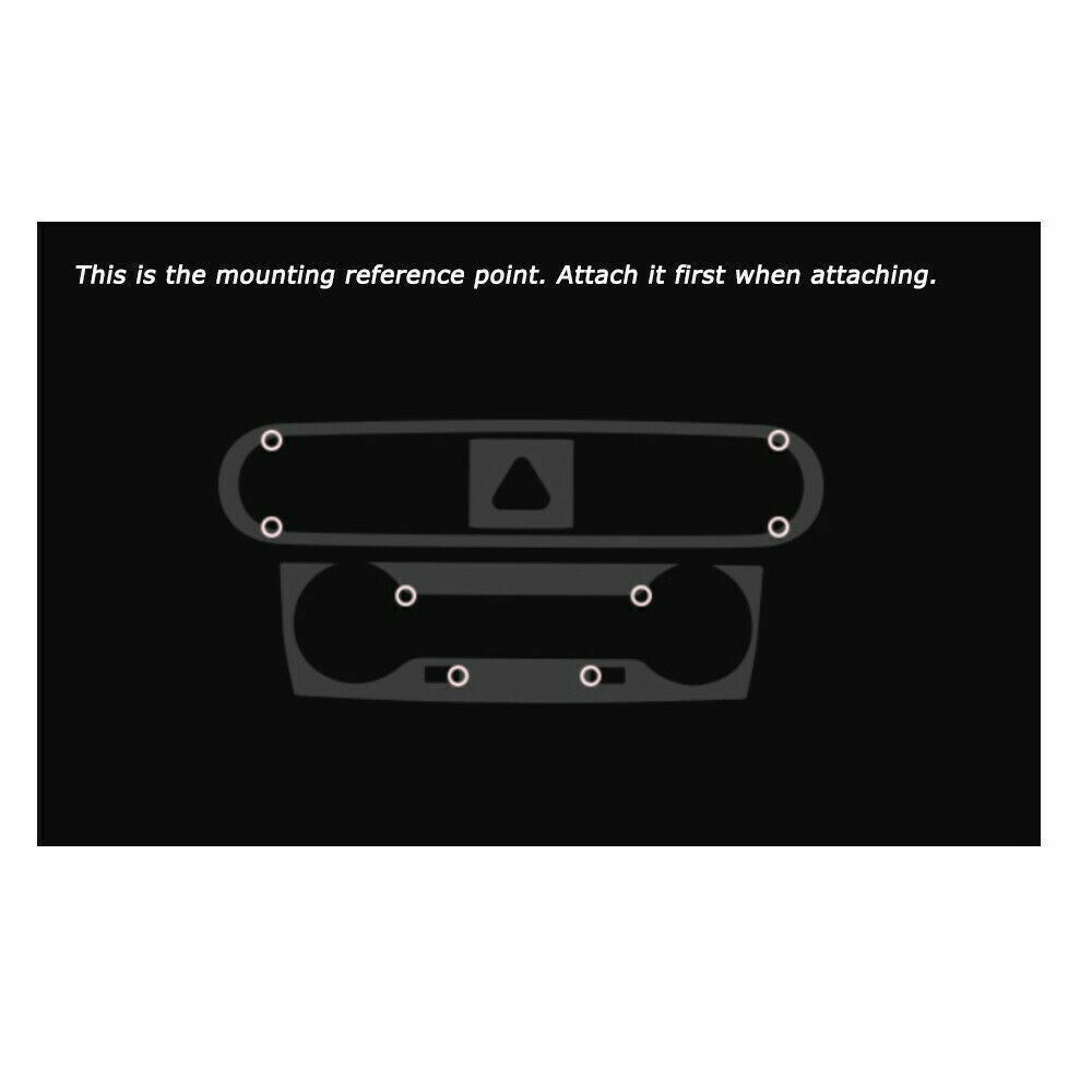 Center Fascia Point Decal Sticker 2pc 1set for 2018 2019 Hyundai Kona