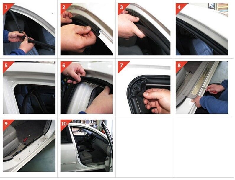 NEW UPGRADE Weather Strip Noiseless 18m For 2007 2008 2009 2010 Hyundai Elantra