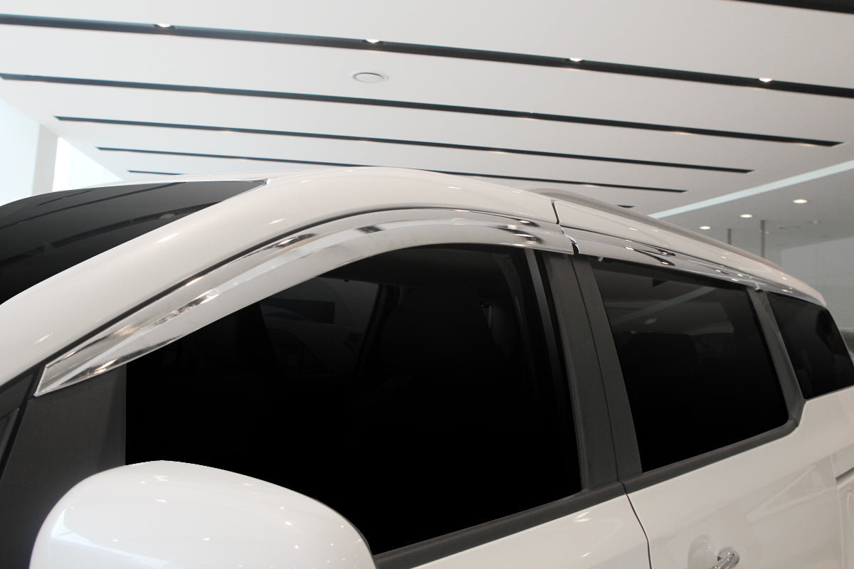 Fenster Sonne Chrom Blende Lüftung Wind Regen 6p für 2014 - 2020 Kia Sedona C...