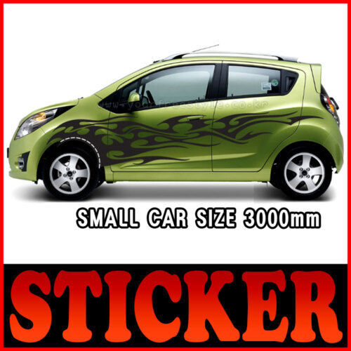 Fire Side Decal Sticker Links Rechts (Passt für: 2010 2015 Chevy Spark)