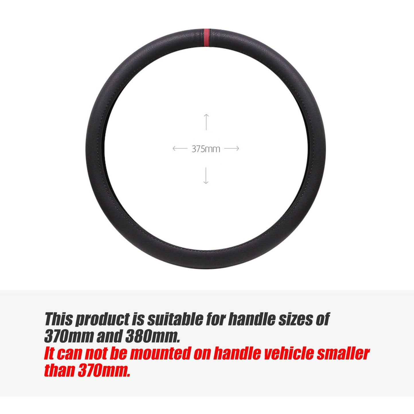 Fahrzeug-Lenkradabdeckung vom Typ D aus Leder (Passend für: 2023 2024...
