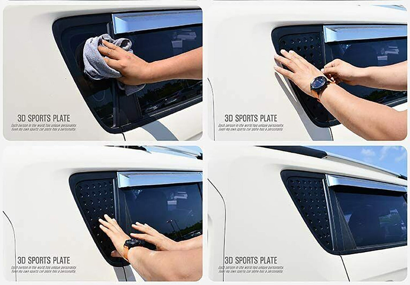 Fenster Glasplatte C Säule Gelb 2P für 2013 2016 Hyundai Santa Fe: SPORT