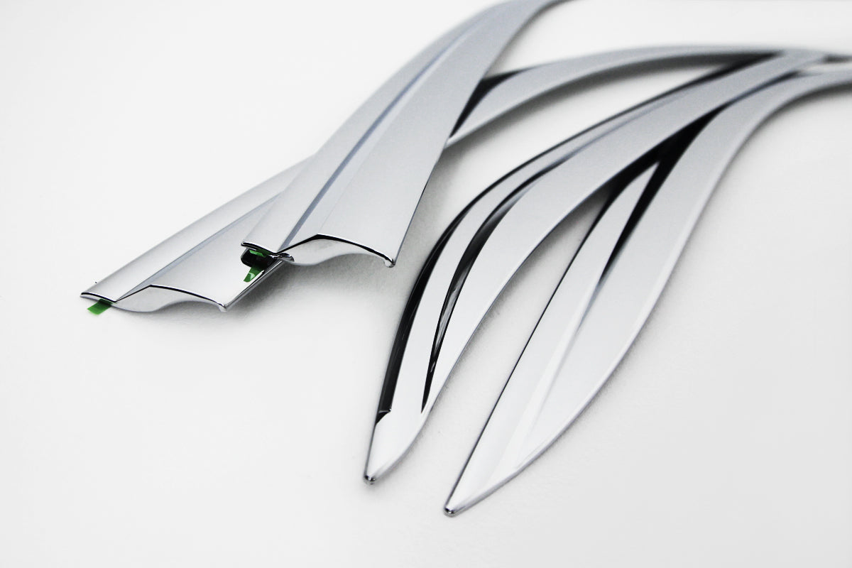 Fenster Chrom Sonne Wind Regen Blende 4p für 2014 2015 Mercedes Benz E Klasse...