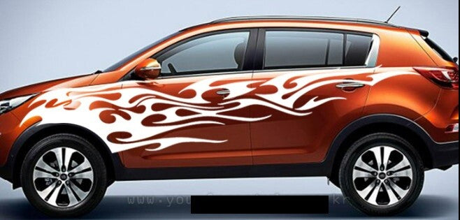 Fire Side Decal Sticker Links Rechts (Passt für: 2010 2015 Chevy Spark)