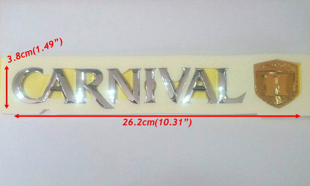 0K53A51741A Rear Trunk CARNIVAL Ⅱ Logo Emblem For 2002 2005 Kia Sedona Carnival