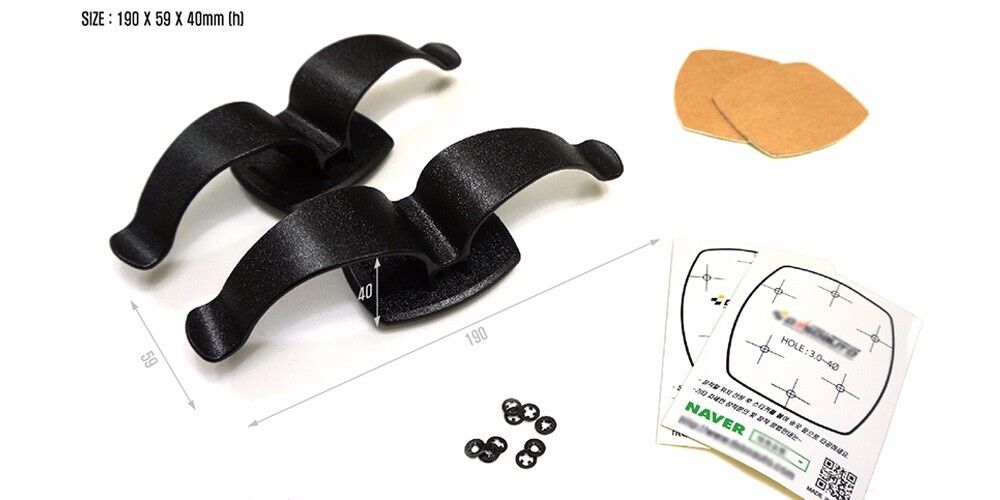Rear Trunk Dual-Multi Rain Umbrella Holder Hanger Diy Kit for All Universal Car