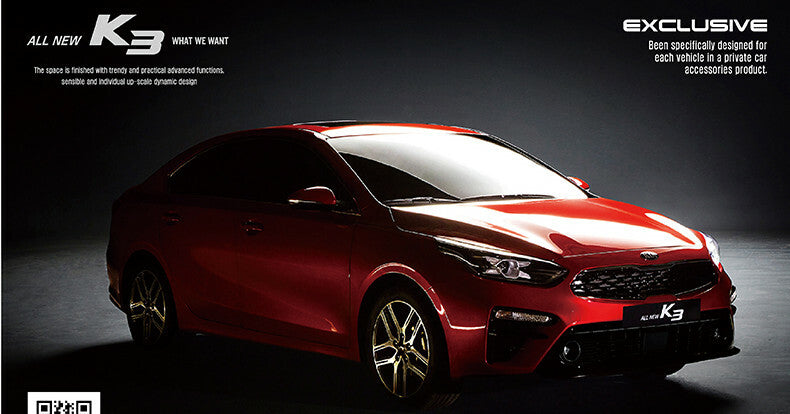 Fenster C Säule Sportblech Verkleidung 2P (passt für: 2019-2023 Forte 4d: K3 ...