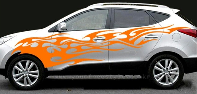 Fire Side Decal Sticker Links Rechts (Passt für: 2010 2015 Chevy Spark)