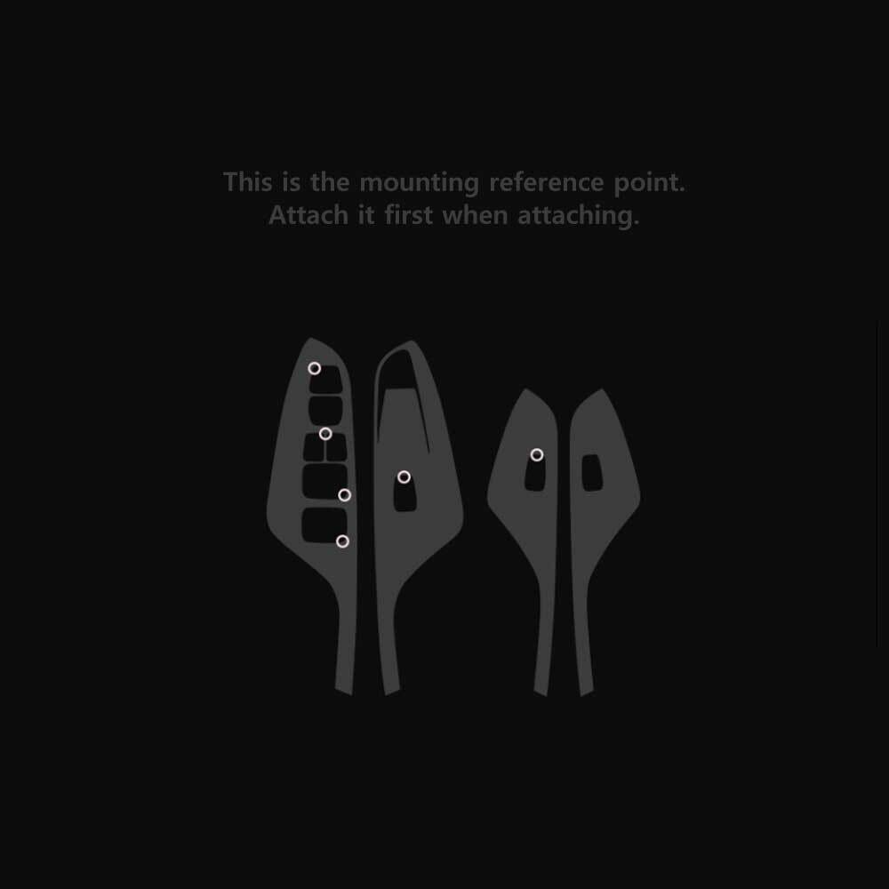 Fenster Schalter Aufkleber Sticker 4 Stück 1 Set für 2018 2019 Hyundai Kona