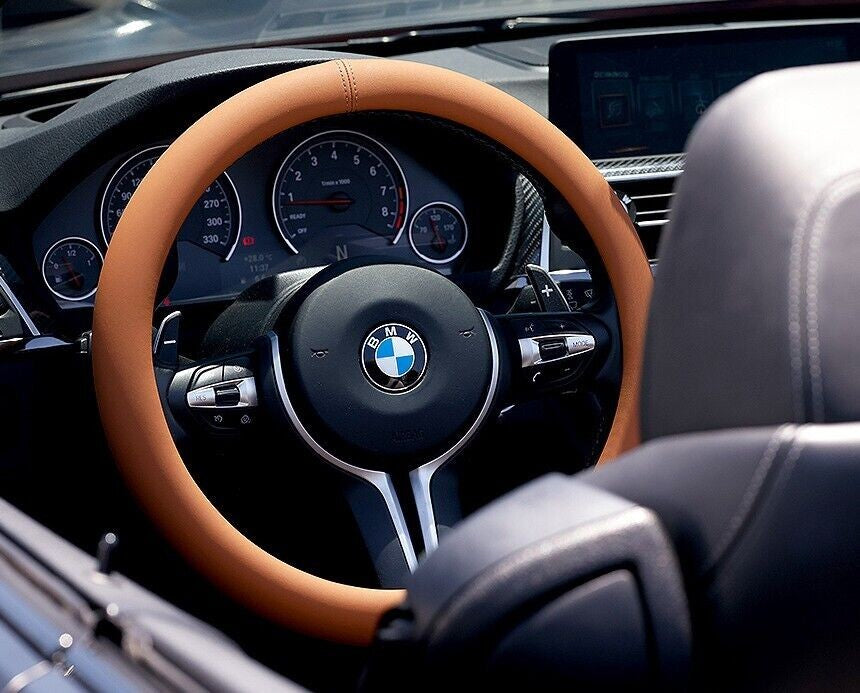 Fahrzeug-Lenkradabdeckung vom Typ D aus Leder (Passend für: 2023 2024...