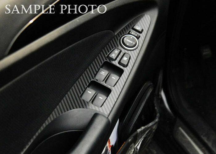 Fenster Schalter Aufkleber Sticker Carbon Schwarz für 2018 2019 Hyundai Kona