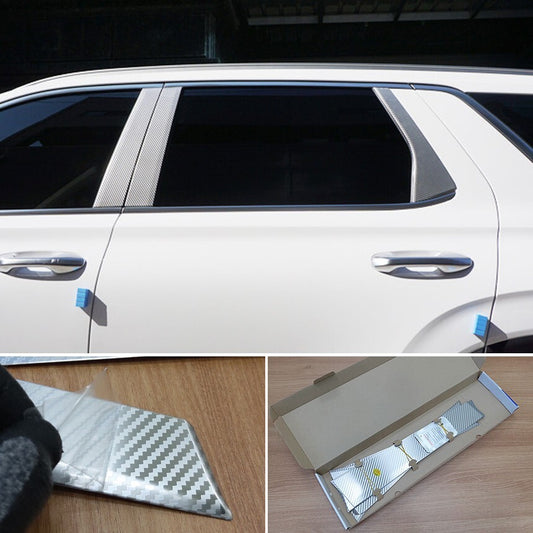 Edelstahl Silber Carbon B Säule Post Molding 6p 1set (Fits: 2020 2024 Palisade)