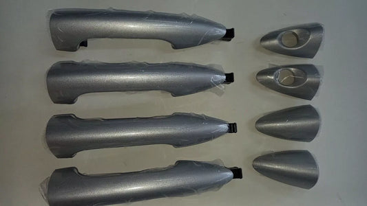 Outside Door Catch Handle RHM Silver 8p for 2011 2014 Hyundai Accent, Solaris